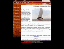 Tablet Screenshot of capesail.com